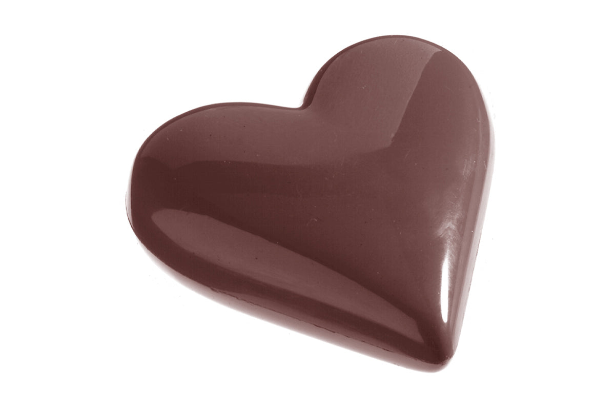 CW1145 - Chocolate World - Chocolate Heart 65 mm Polycarbonate Mould