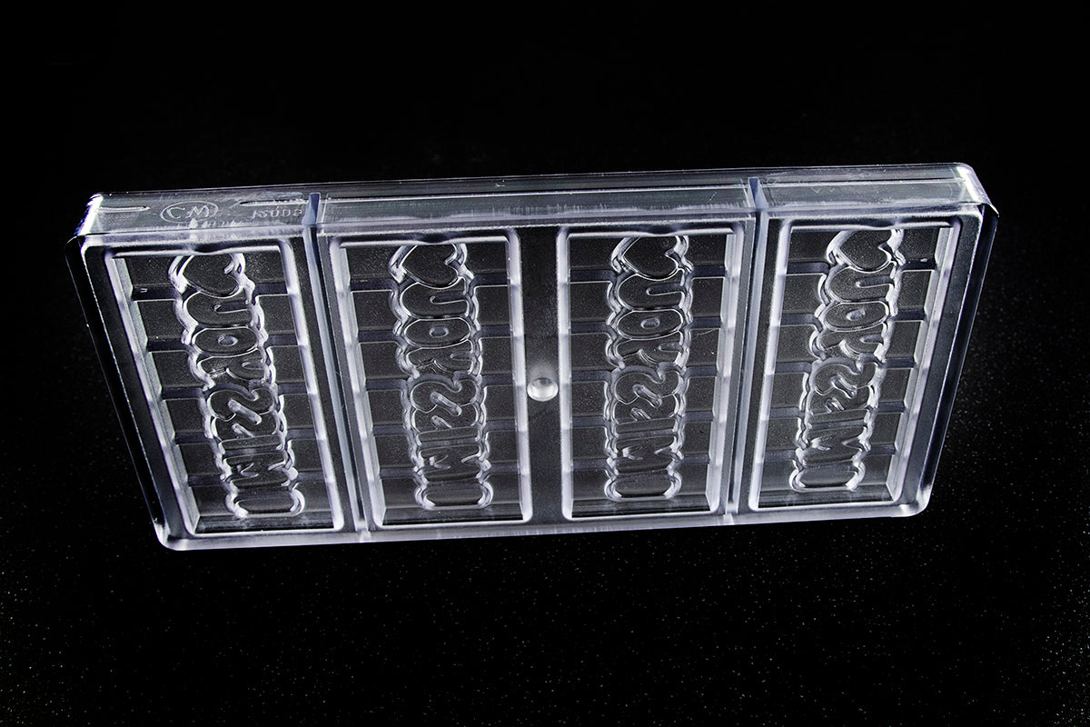 CW12005 - Chocolate World - "I Miss You" Tablet Polycarbonate Mould