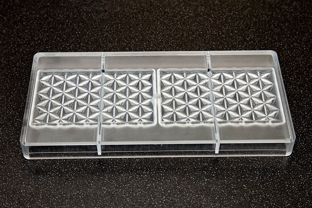CW12006 - Chocolate World - Star Pattern Tablet Polycarbonate Mould