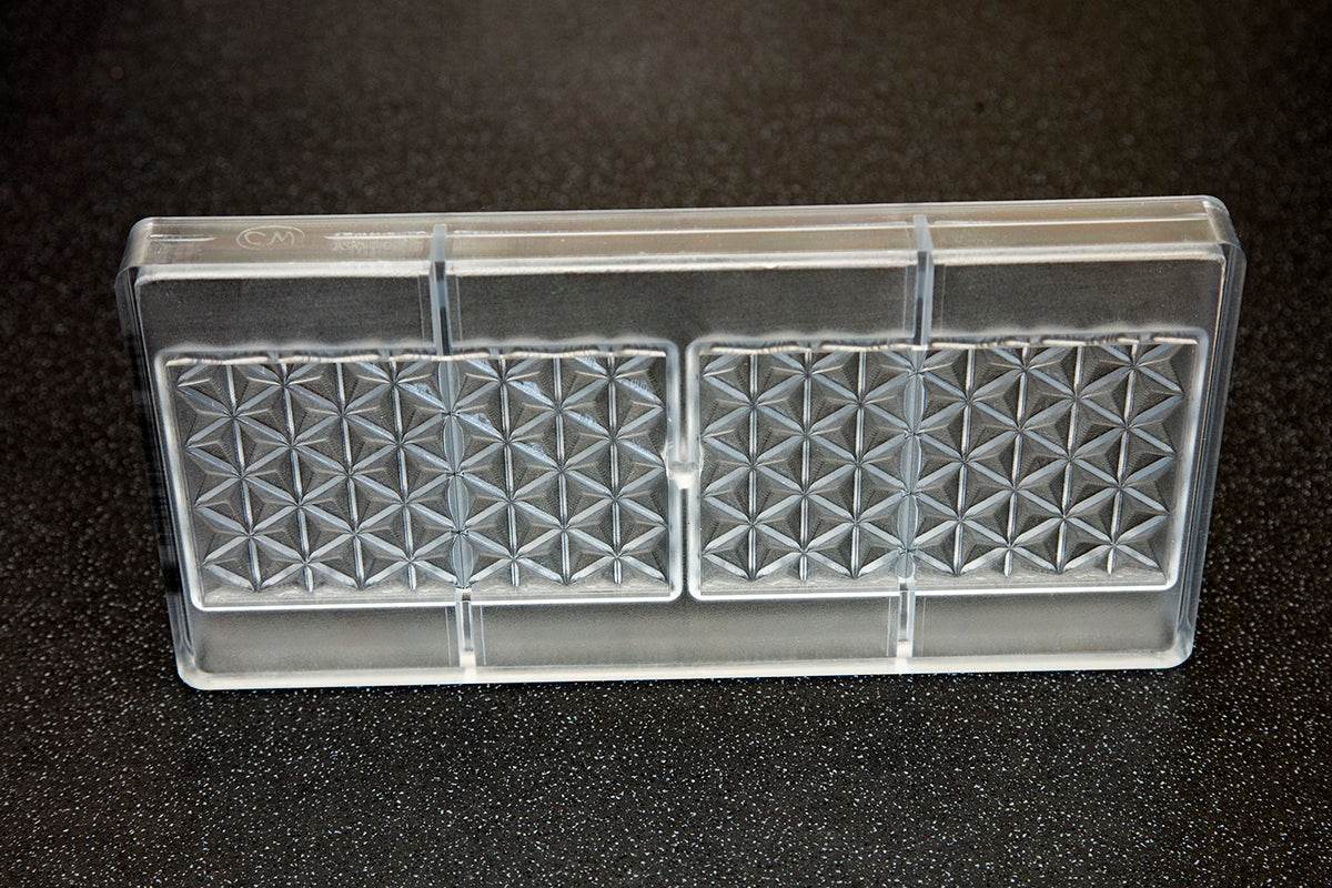 CW12006 - Chocolate World - Star Pattern Tablet Polycarbonate Mould