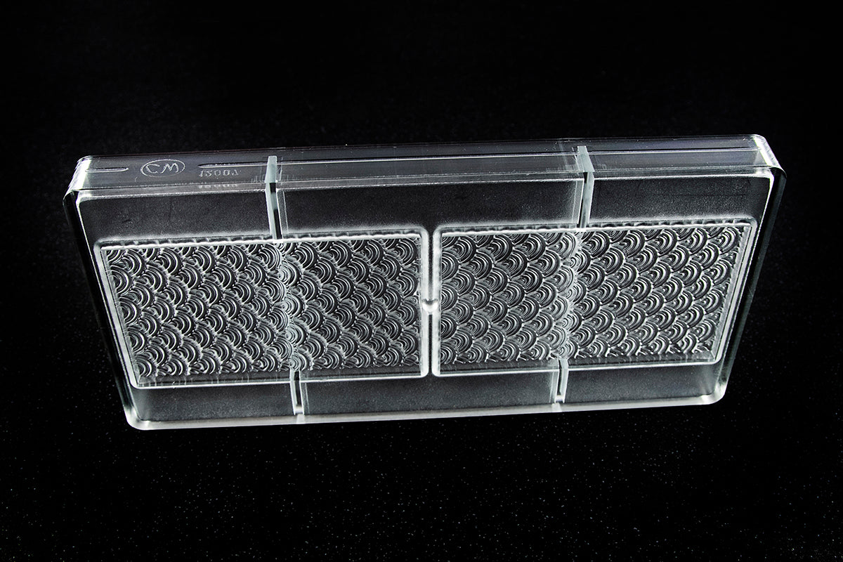 CW12007 - Chocolate World - Wave Pattern Tablet Polycarbonate Mould
