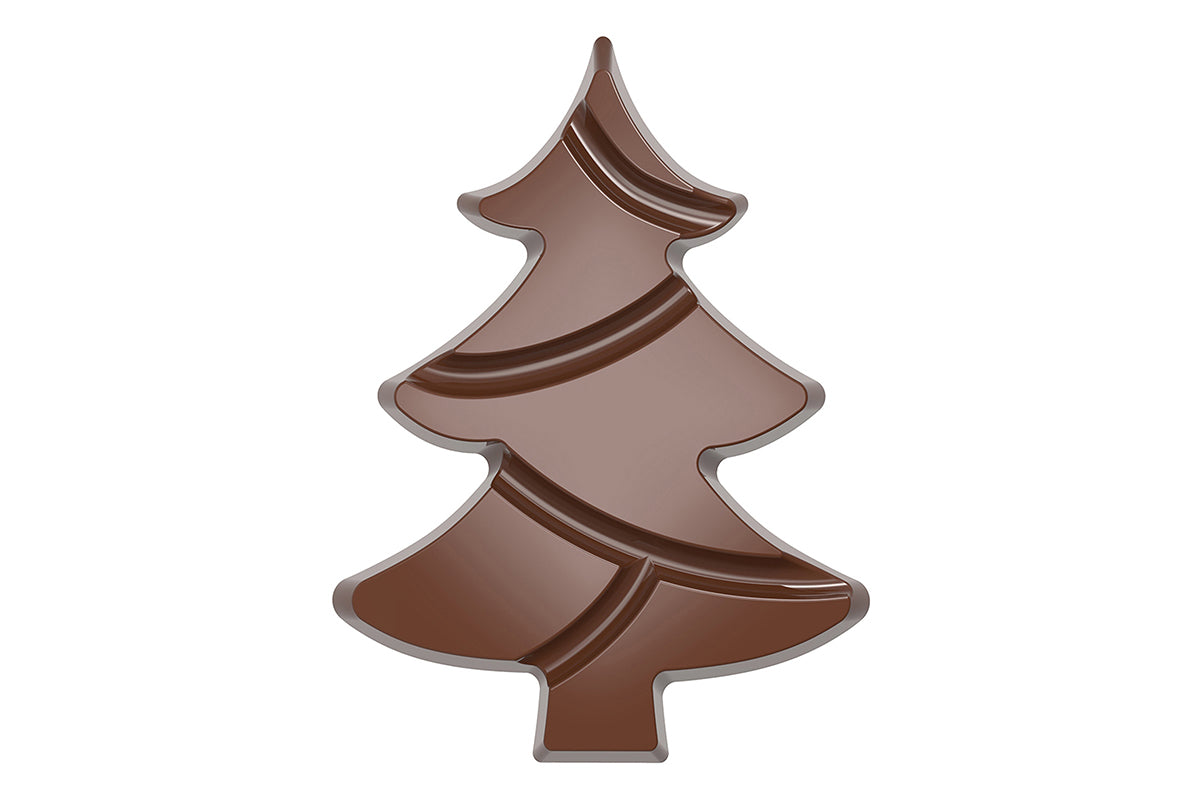 CW12008 - Chocolate World - Christmas Tree Tablet Polycarbonate Mould