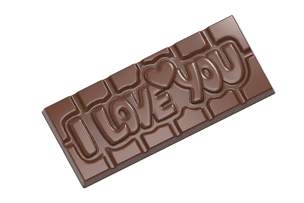 CW12009 - Chocolate World - "I Love You" Tablet Polycarbonate Mould