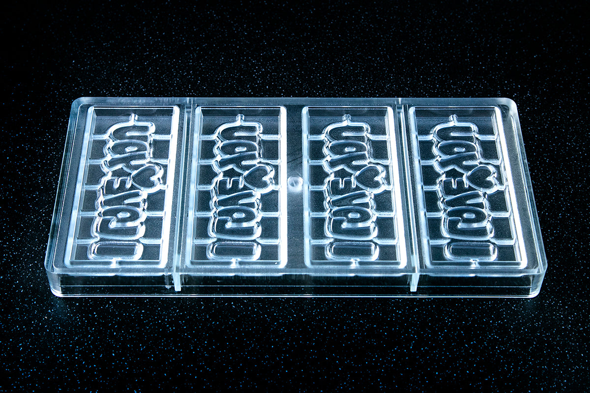 CW12009 - Chocolate World - "I Love You" Tablet Polycarbonate Mould