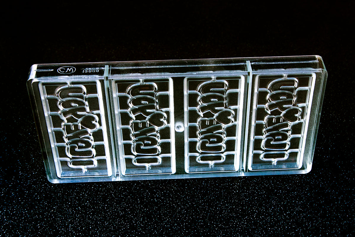 CW12009 - Chocolate World - "I Love You" Tablet Polycarbonate Mould