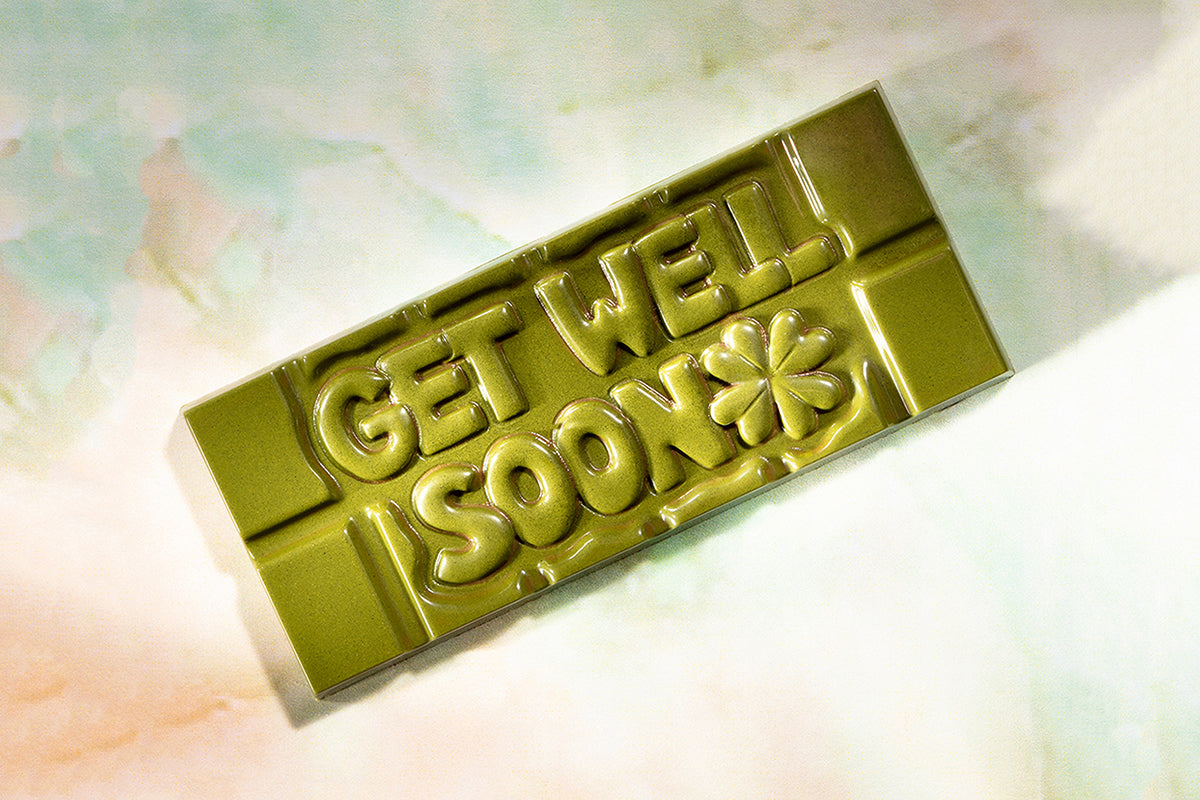 CW12013 - Chocolate World - "Get Well Soon" Tablet Polycarbonate Mould