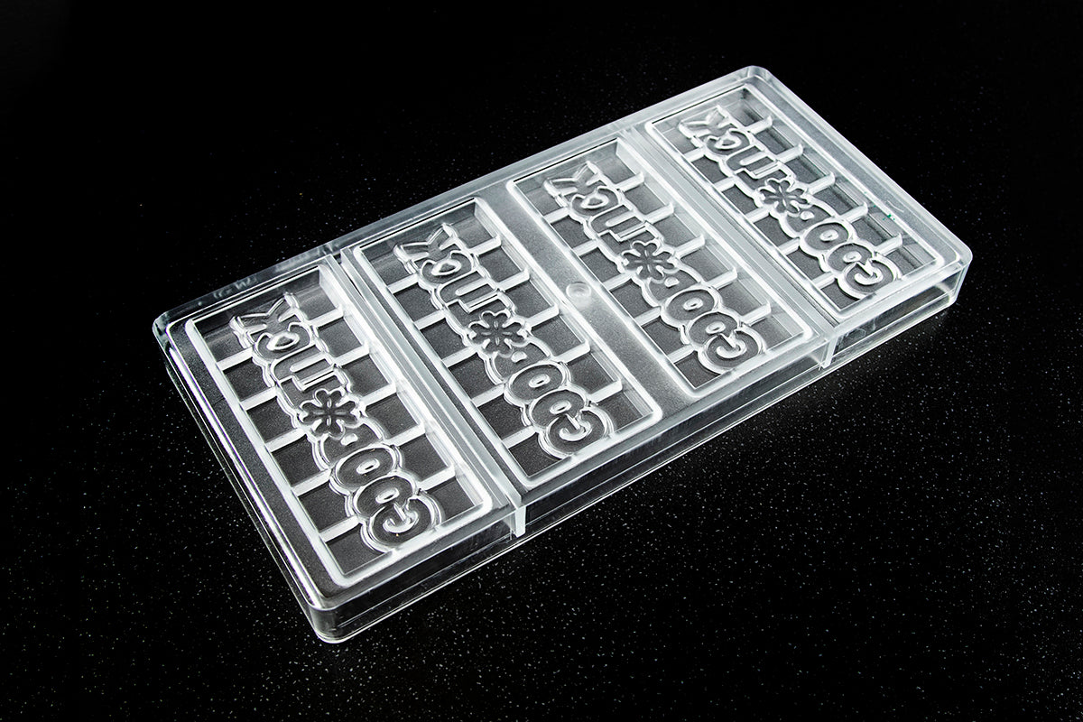 CW12014 - Chocolate World - "Good Luck" Tablet Polycarbonate Mould