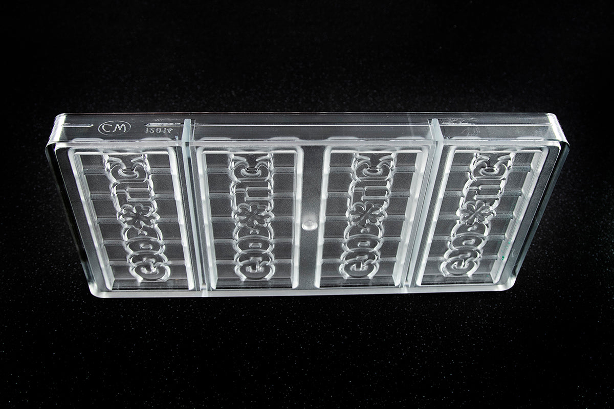 CW12014 - Chocolate World - "Good Luck" Tablet Polycarbonate Mould