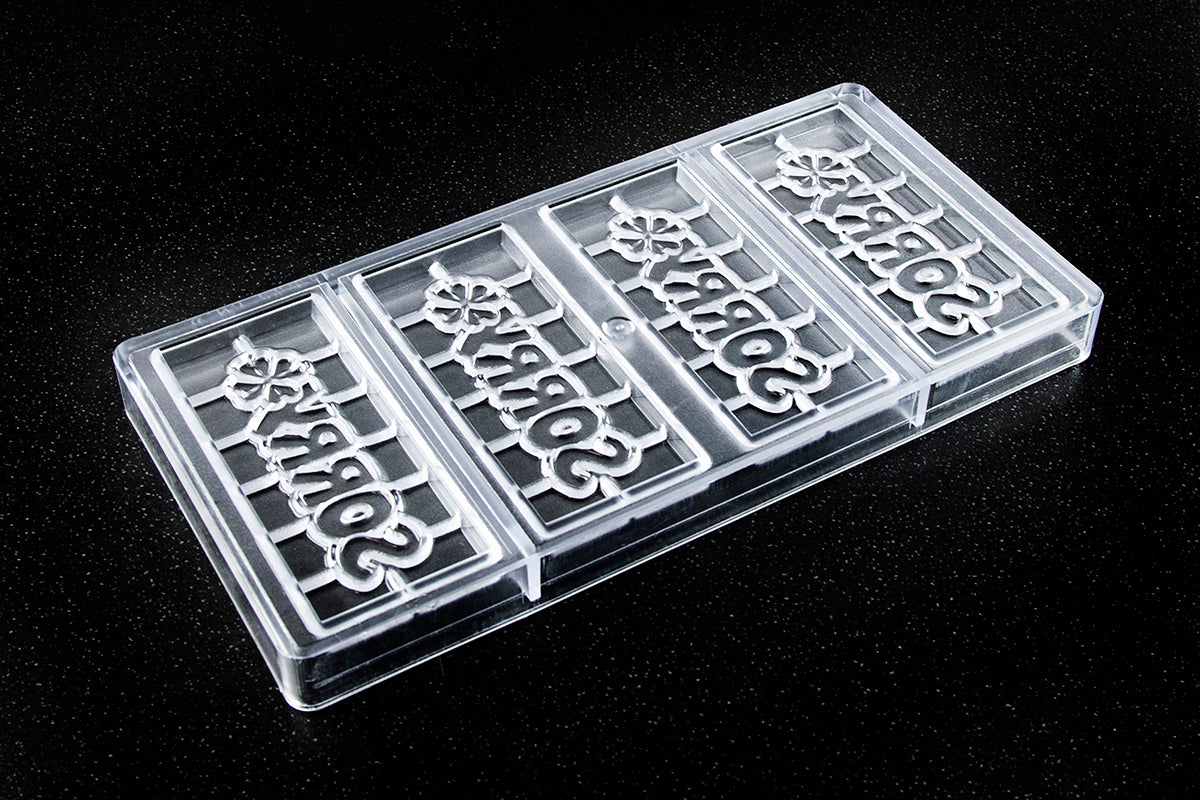 CW12015 - Chocolate World - "Sorry" Chocolate Tablet Polycarbonate Mould