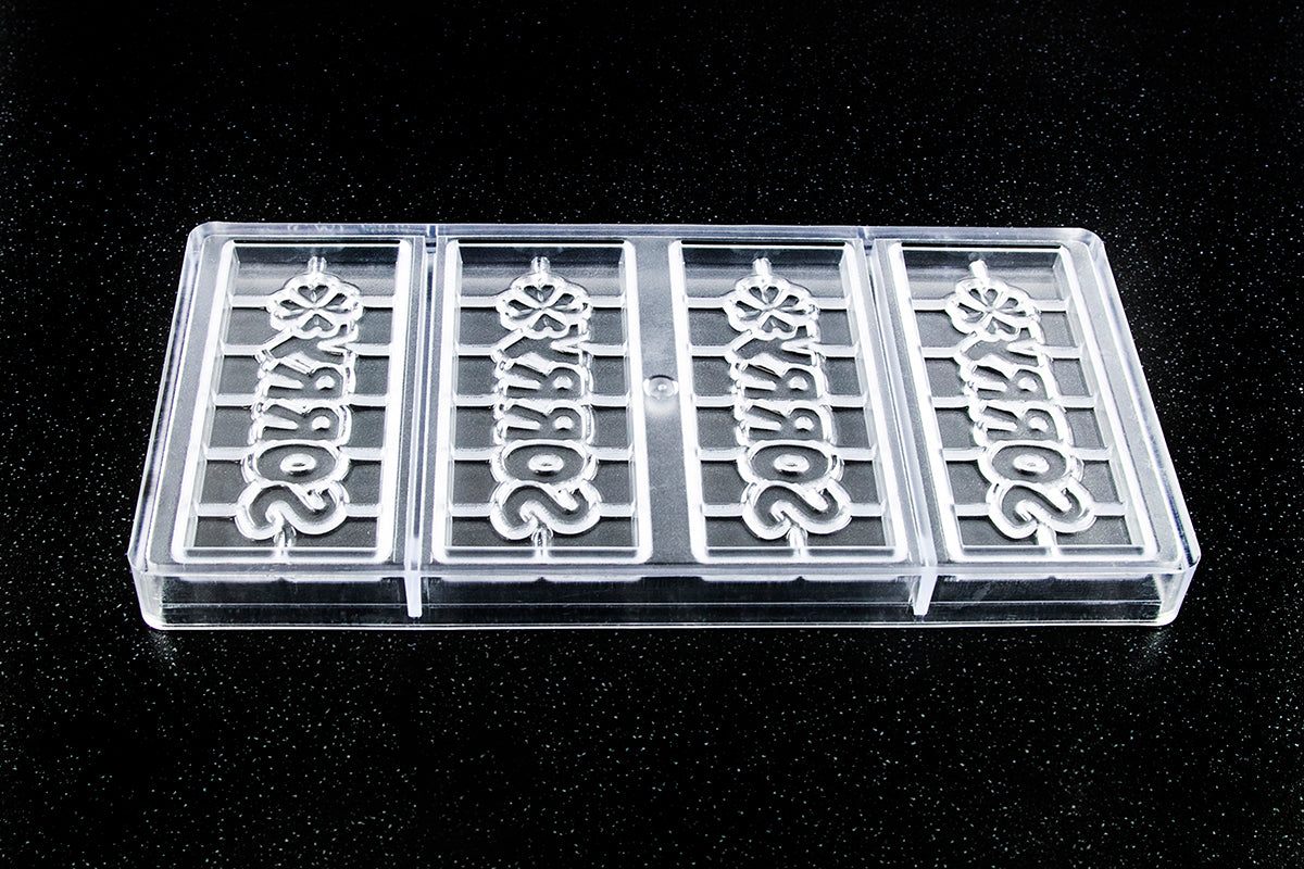 CW12015 - Chocolate World - "Sorry" Chocolate Tablet Polycarbonate Mould