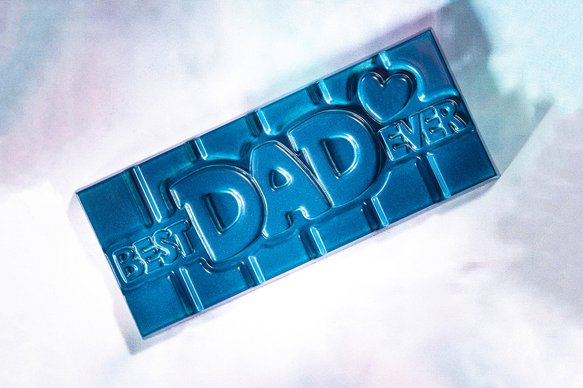 CW12017 - Chocolate World - "Best Dad Ever" Tablet Polycarbonate Mould