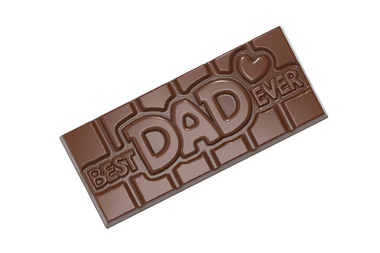 CW12017 - Chocolate World - "Best Dad Ever" Tablet Polycarbonate Mould