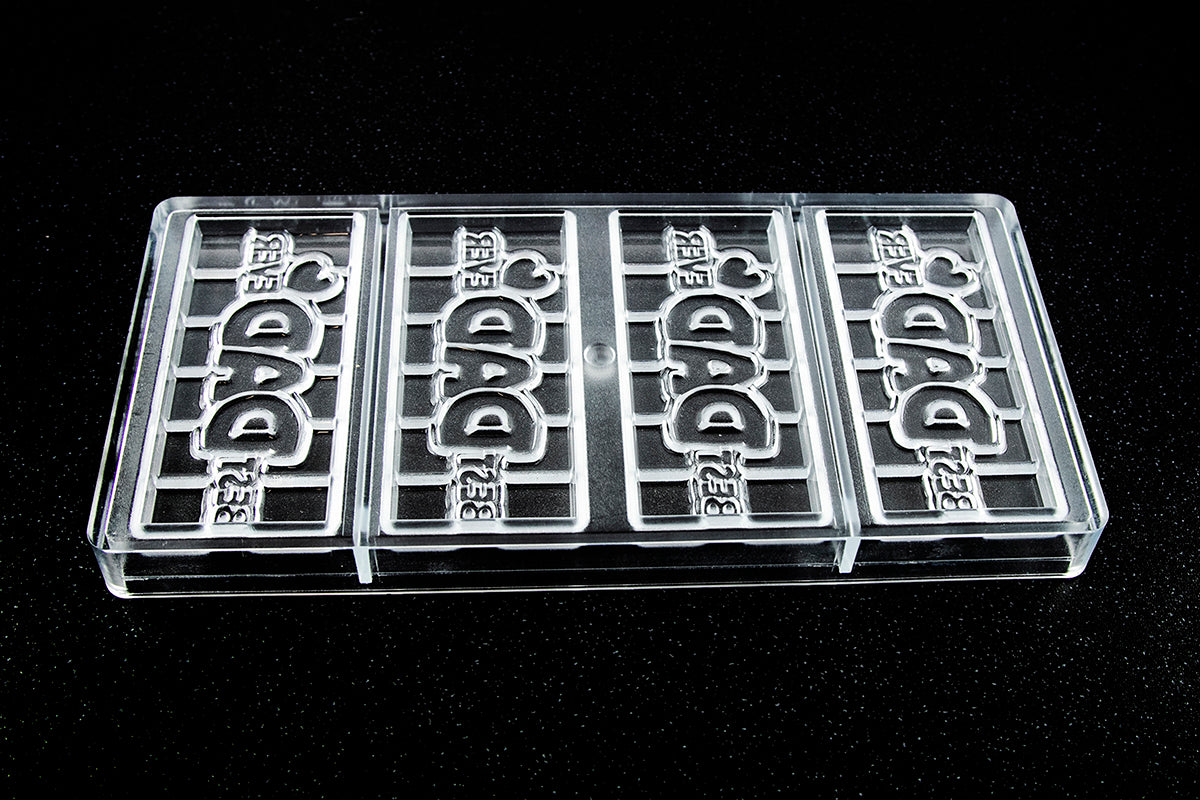 CW12017 - Chocolate World - "Best Dad Ever" Tablet Polycarbonate Mould
