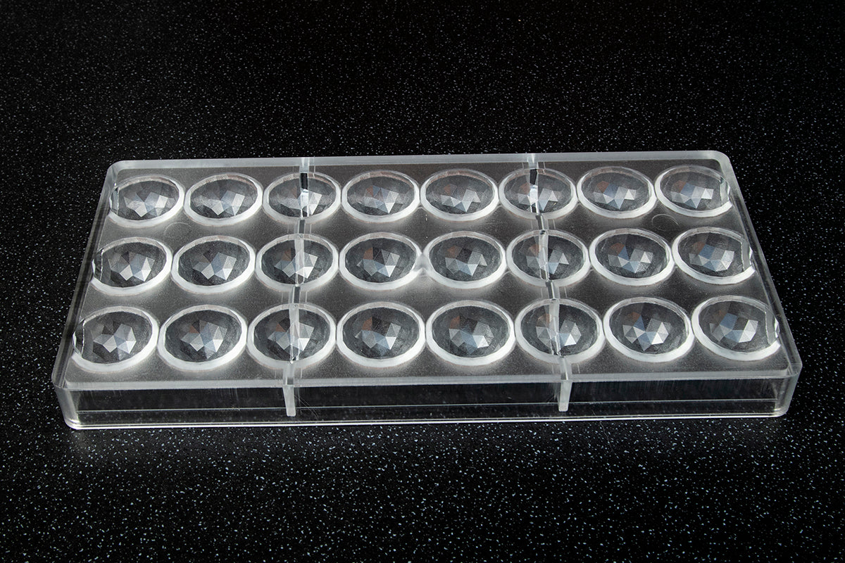 CW12024 - Chocolate World - Sphere Facet 30 mm Polycarbonate Mould