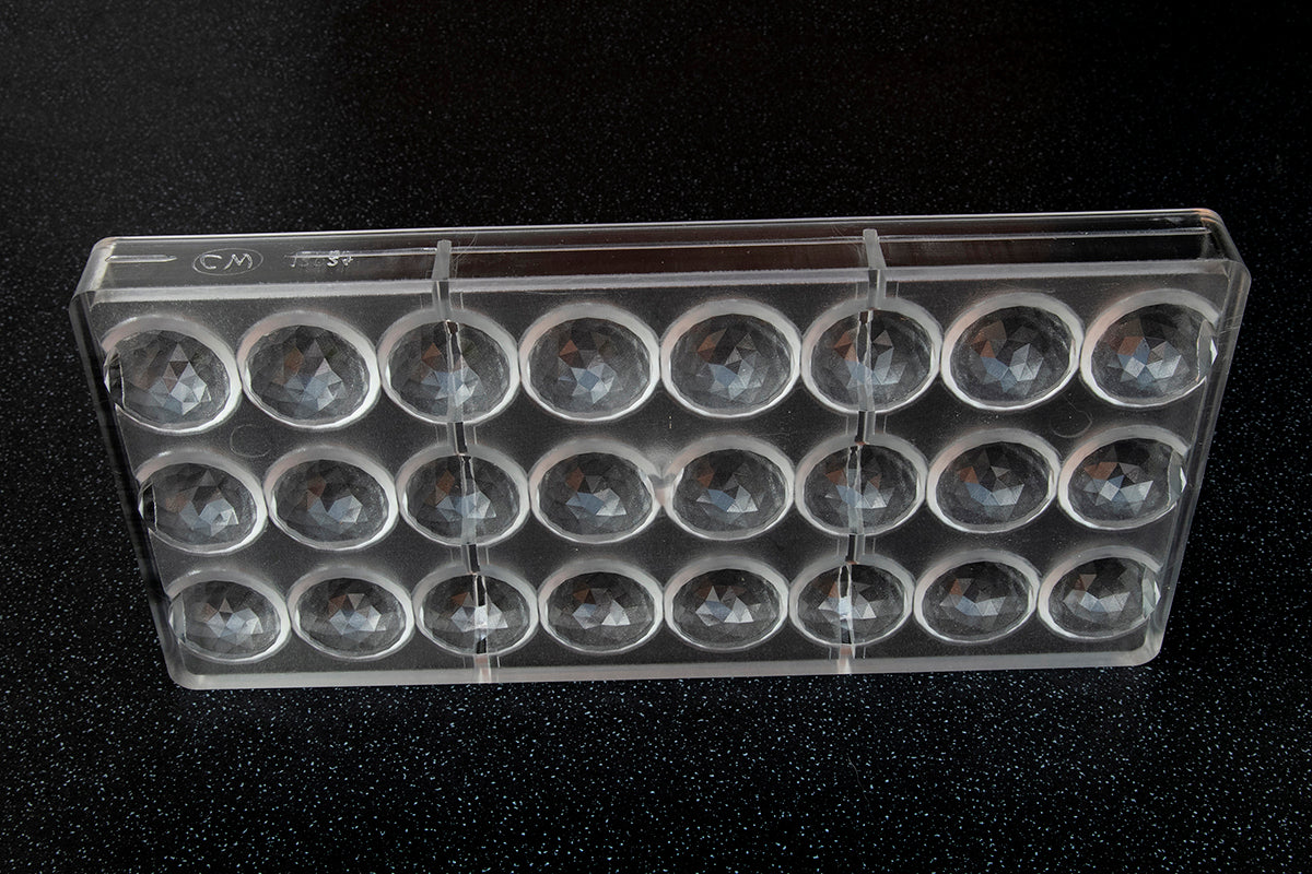 CW12024 - Chocolate World - Sphere Facet 30 mm Polycarbonate Mould