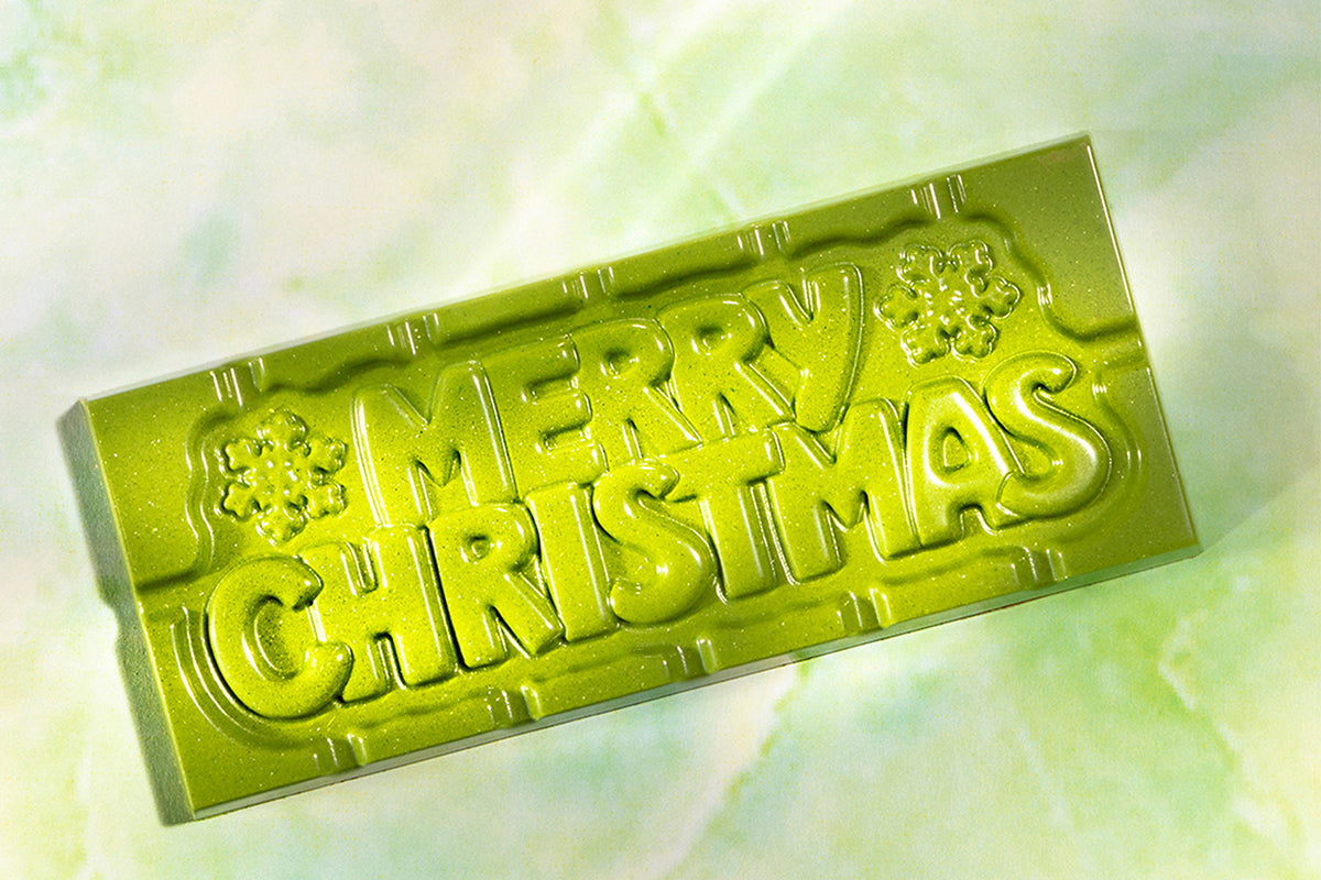 CW12025 - Chocolate World - "Merry Christmas" Tablet Polycarbonate Mould