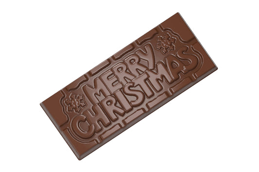 CW12025 - Chocolate World - "Merry Christmas" Tablet Polycarbonate Mould
