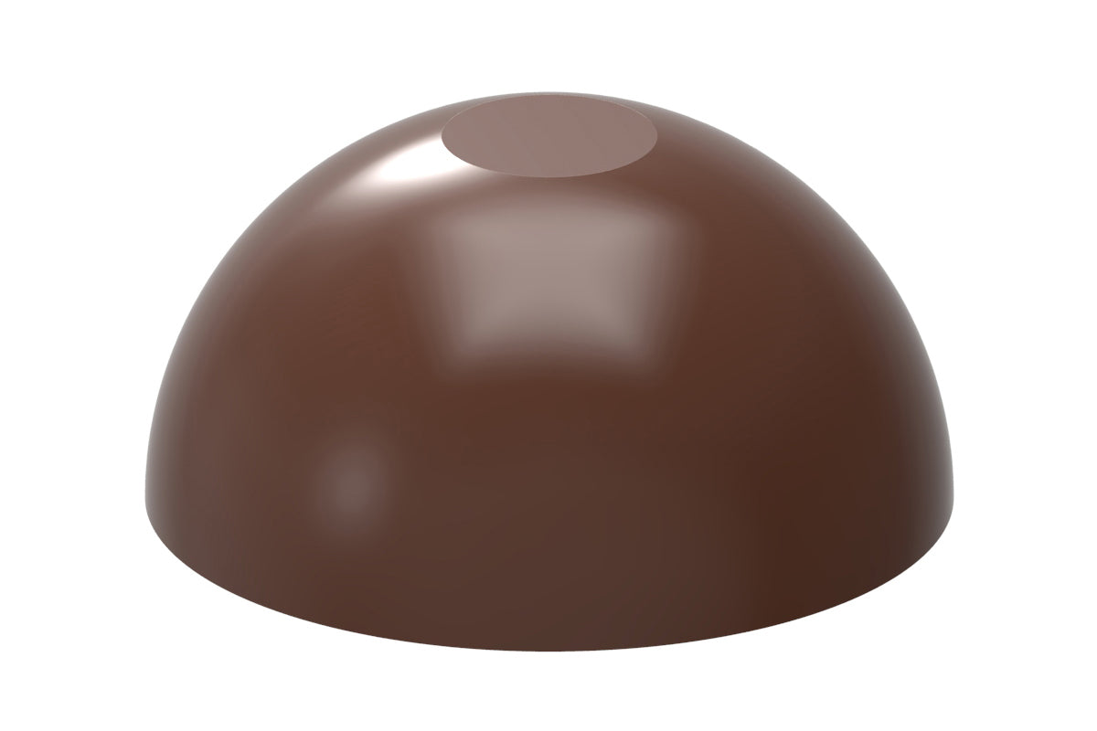 CW12035 - Chocolate World - Sphere Flattened 30mm Polycarbonate Mould