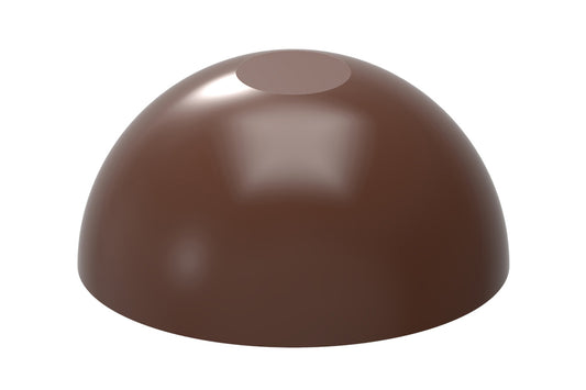 CW12035 - Chocolate World - Sphere Flattened 30mm Polycarbonate Mould