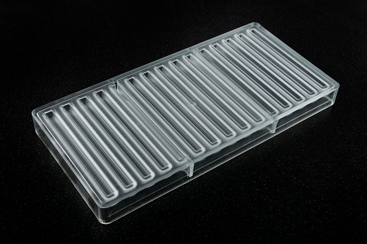 CW12037 - Chocolate World - Rectangular Snack Bar Polycarbonate Mould