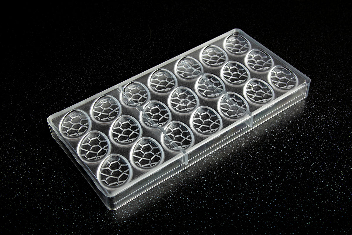 CW12039 - Chocolate World - Caraque Easter Egg Polycarbonate Mould