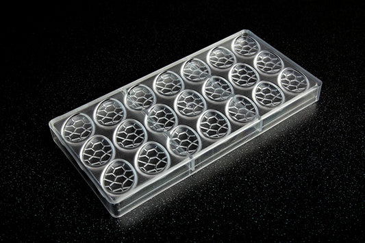 CW12039 - Chocolate World - Caraque Easter Egg Polycarbonate Mould