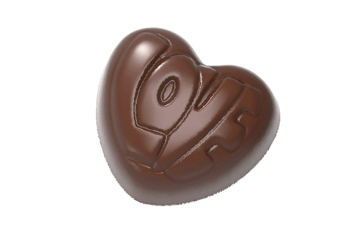 CW12041 - Chocolate World - Chocolate Love Heart Polycarbonate Mould