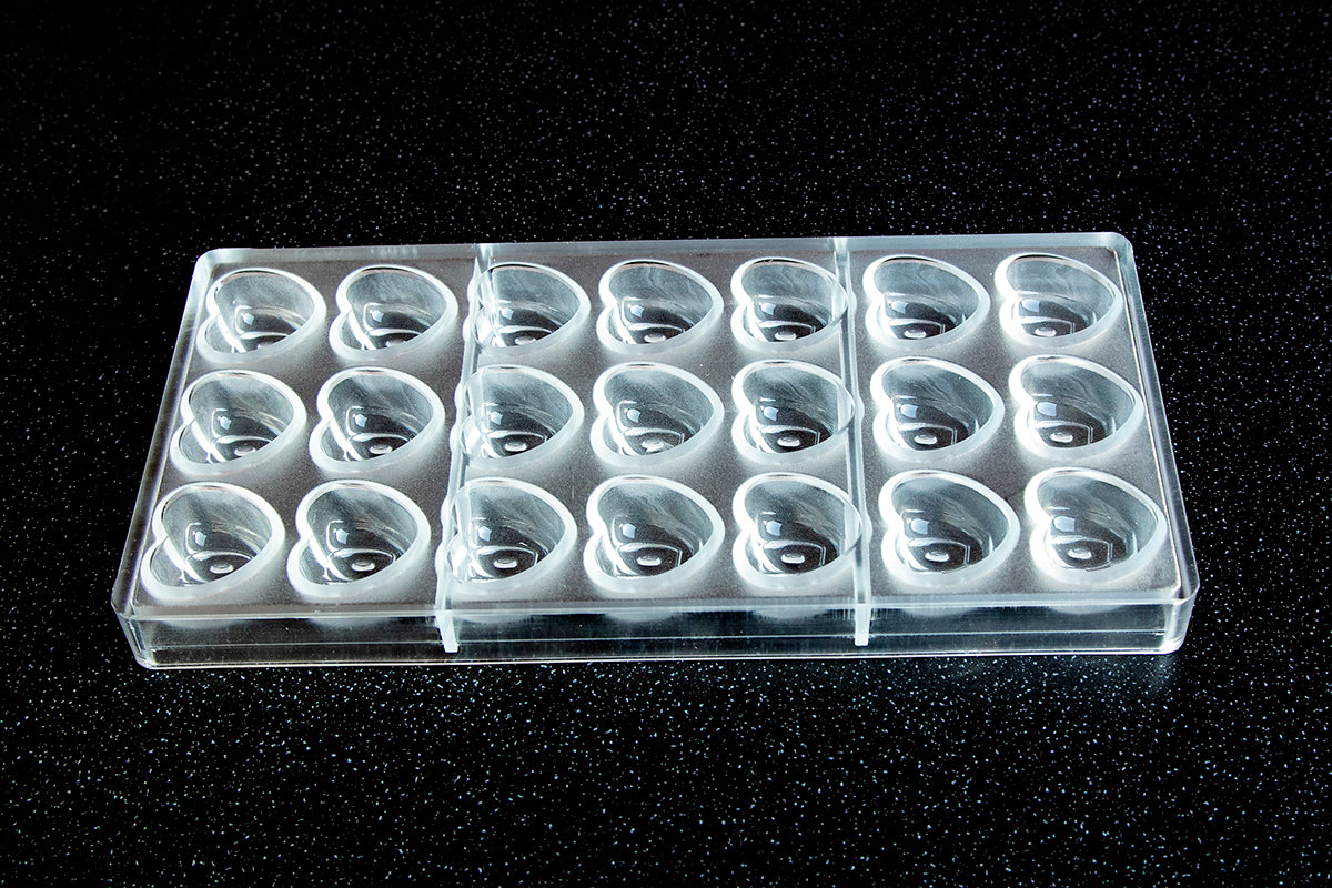 CW12041 - Chocolate World - Chocolate Love Heart Polycarbonate Mould