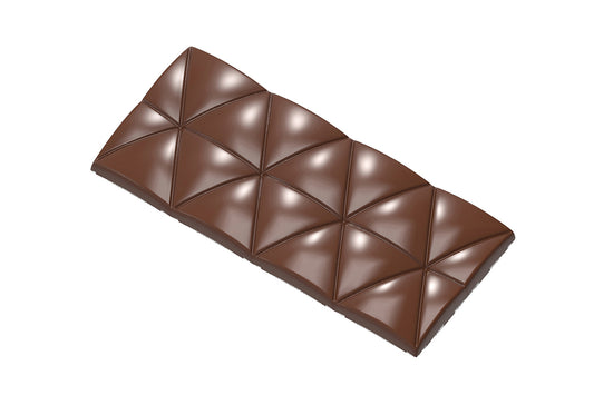 CW12042 - Chocolate World - Convex Triangles Tablet Polycarbonate Mould