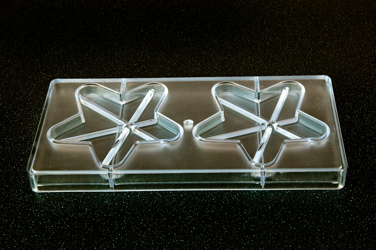 CW12045 - Chocolate World - Chocolate Star Tablet Polycarbonate Mould