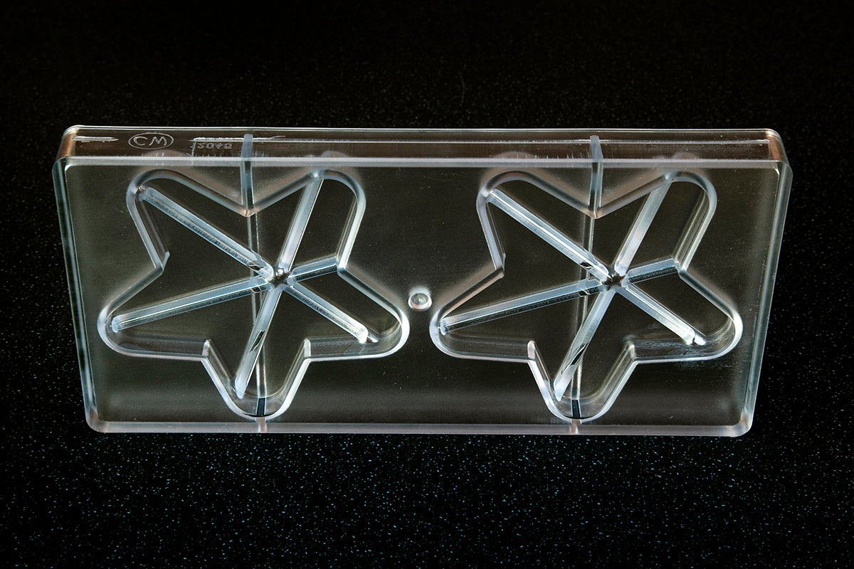 CW12045 - Chocolate World - Chocolate Star Tablet Polycarbonate Mould
