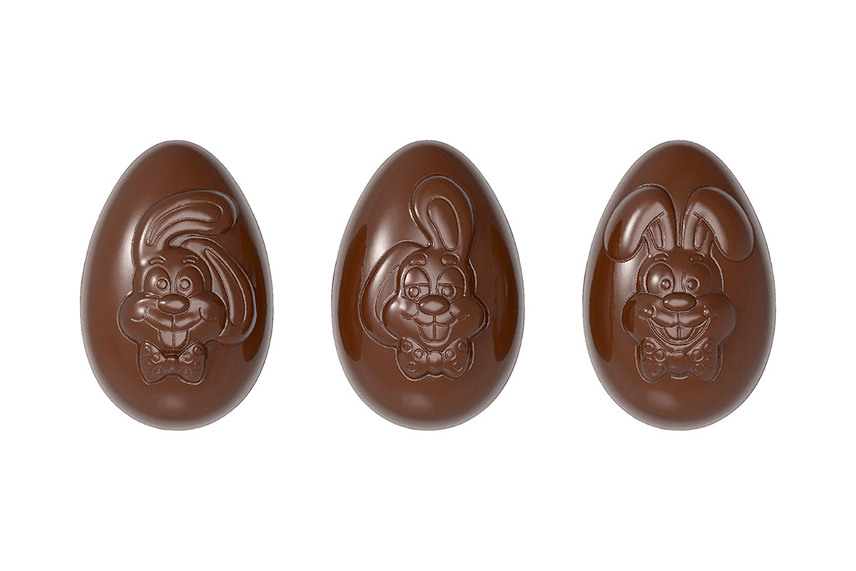 CW12048 - Chocolate World - Funny Bunny's Eggs Polycarbonate Mould