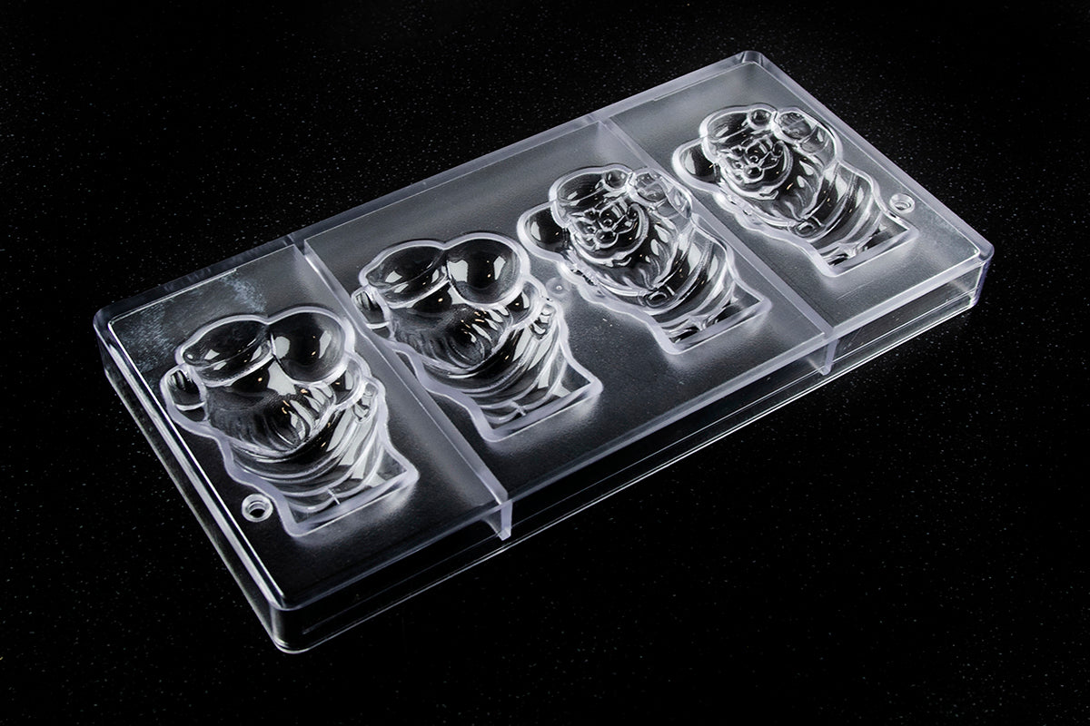 CW12052 - Chocolate World - Chocolate Santa Claus Polycarbonate Mould