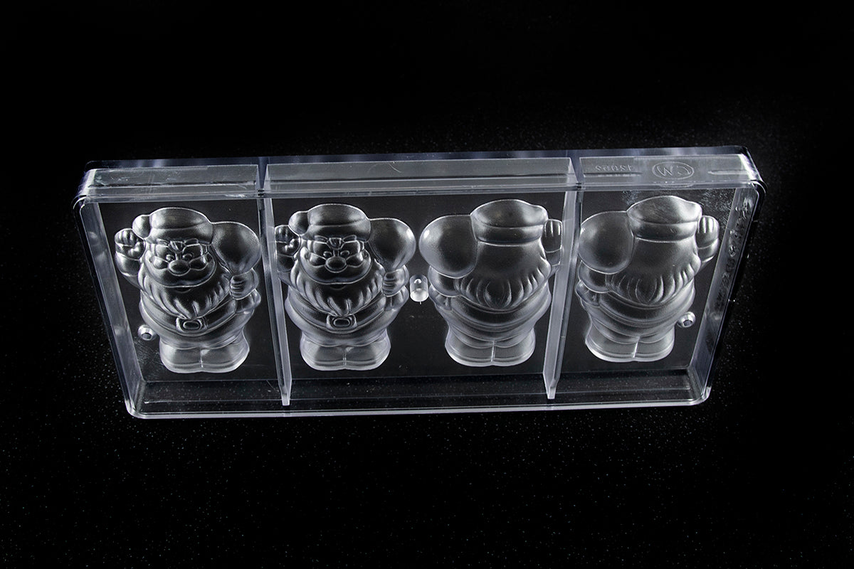 CW12052 - Chocolate World - Chocolate Santa Claus Polycarbonate Mould