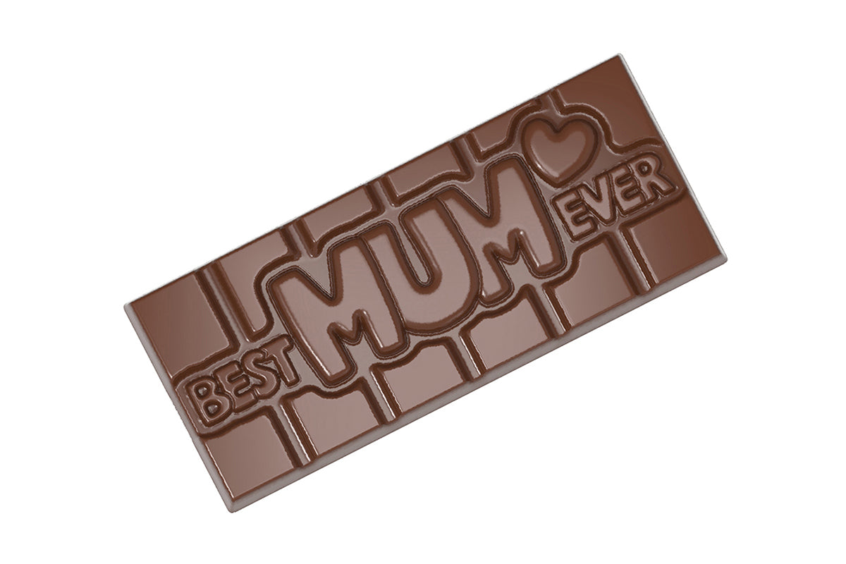 CW12055 - Chocolate World - "Best Mum Ever" Tablet Polycarbonate Mould