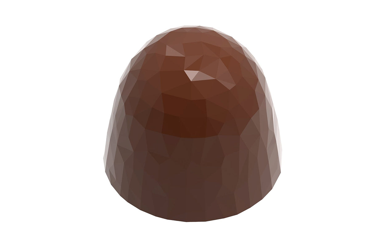 CW12056 - Chocolate World - Faceted Cone Ø 29 x 25 mm Polycarbonate Mould