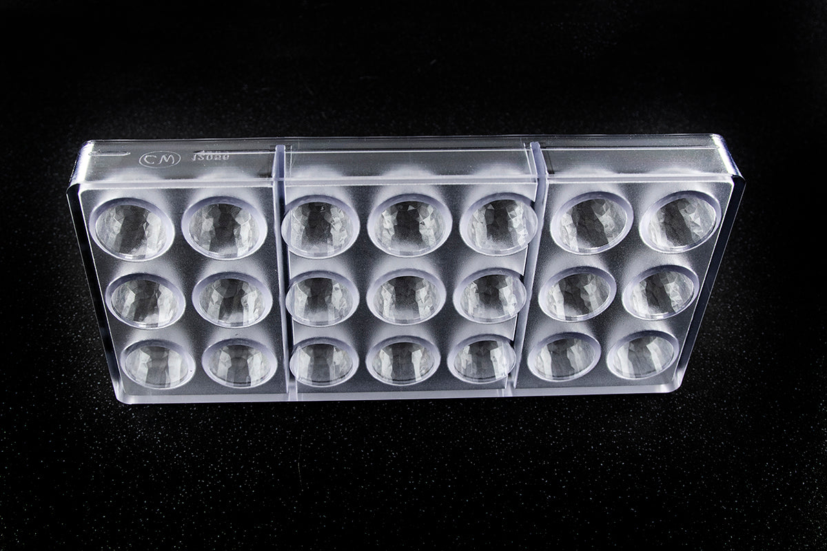 CW12056 - Chocolate World - Faceted Cone Ø 29 x 25 mm Polycarbonate Mould