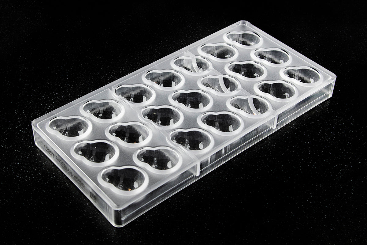 CW12057 - Chocolate World - Double Bubble Facet Polycarbonate Mould