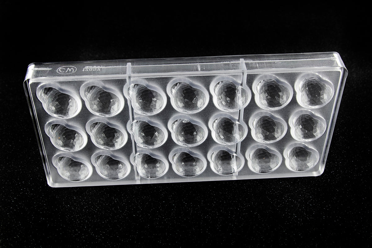CW12057 - Chocolate World - Double Bubble Facet Polycarbonate Mould