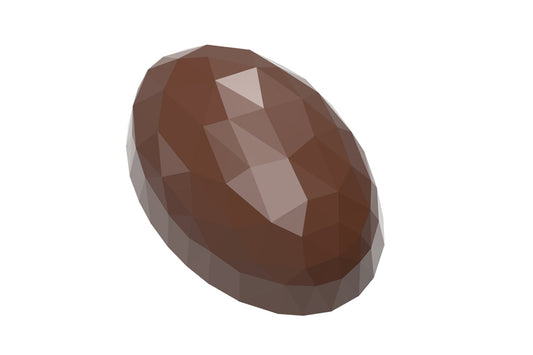CW12059 - Chocolate World - Chocolate Bean Facet Polycarbonate Mould