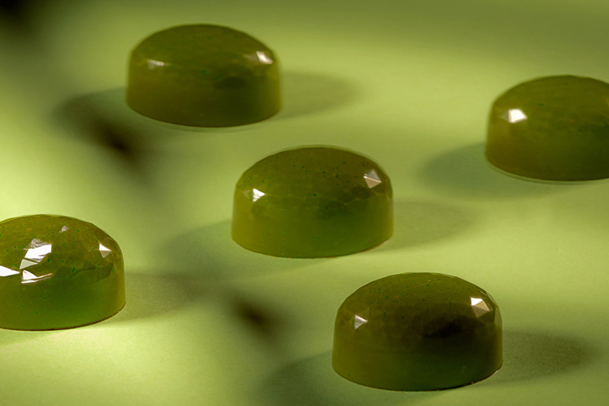 CW12059 - Chocolate World - Chocolate Bean Facet Polycarbonate Mould