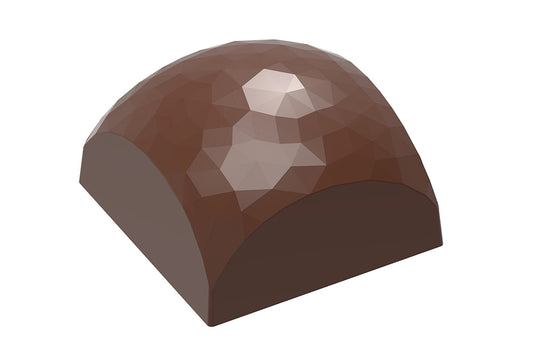 CW12062 - Chocolate World - Square Sphere Facet Polycarbonate Mould
