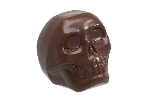 CW12067 - Chocolate World - Large Chocolate Skull Polycarbonate Mould