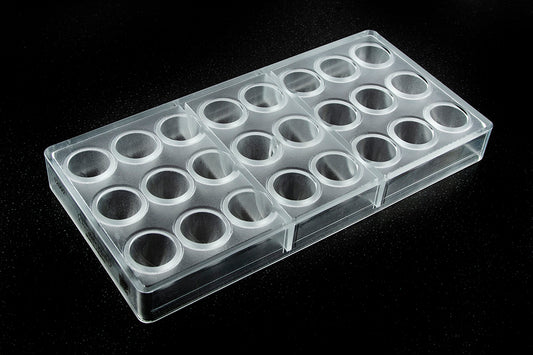 CW12092 - Chocolate World - Semi Textured Truffle Polycarbonate Mould