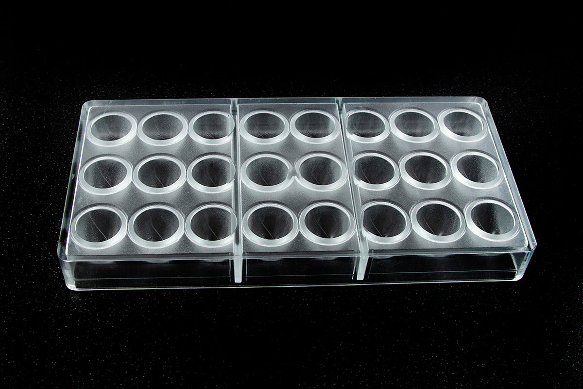CW12092 - Chocolate World - Semi Textured Truffle Polycarbonate Mould