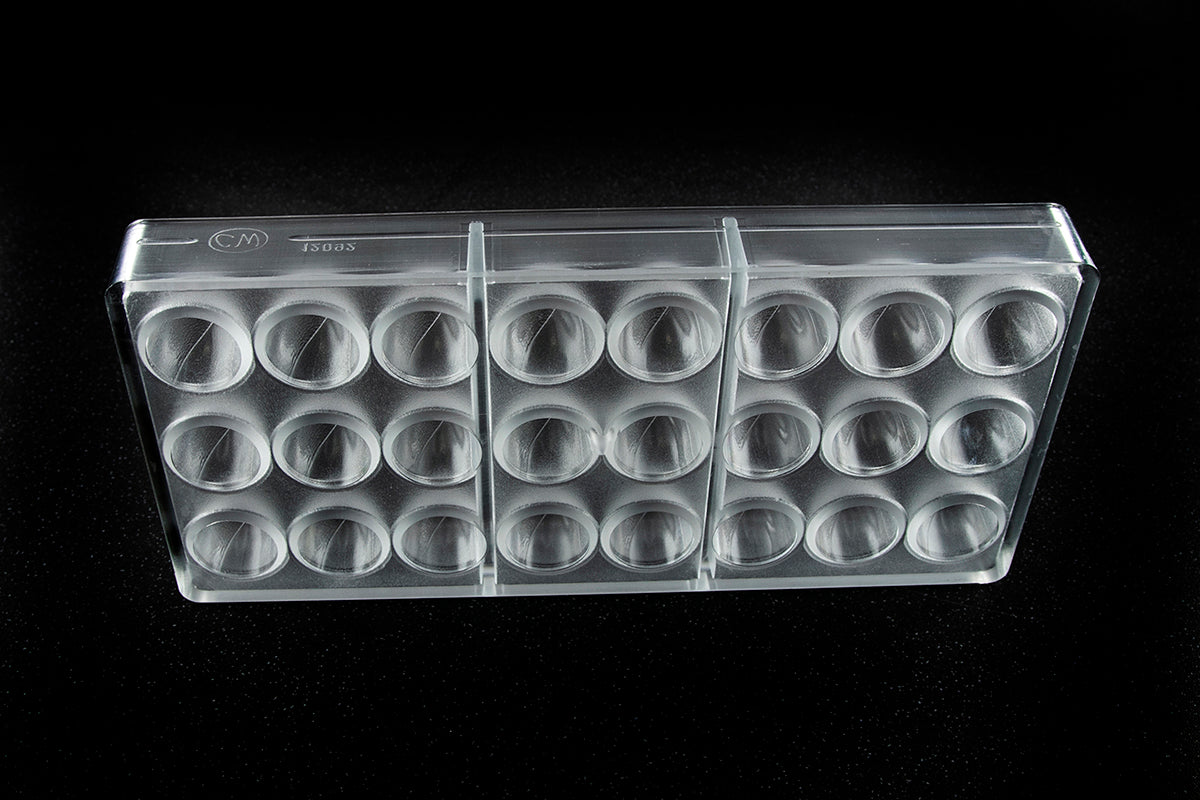 CW12092 - Chocolate World - Semi Textured Truffle Polycarbonate Mould