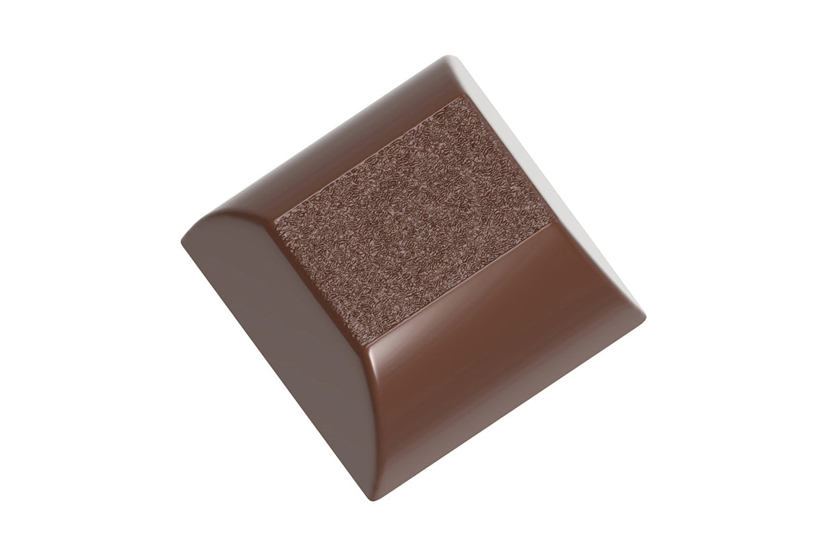 CW12093 - Chocolate World - Chocolate Textured Cube Polycarbonate Mould