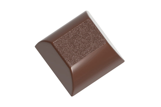 CW12093 - Chocolate World - Chocolate Textured Cube Polycarbonate Mould