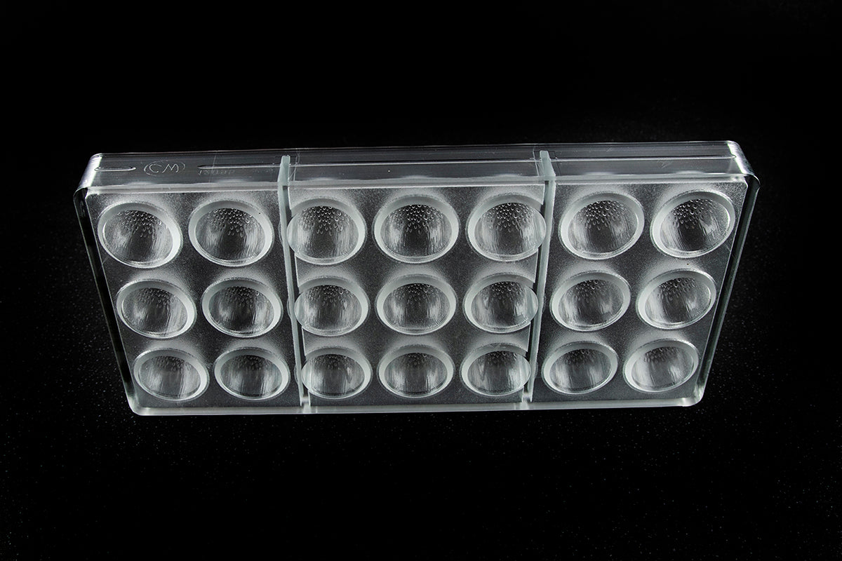 CW12095 - Chocolate World - Cone With Bubbles Polycarbonate Mould