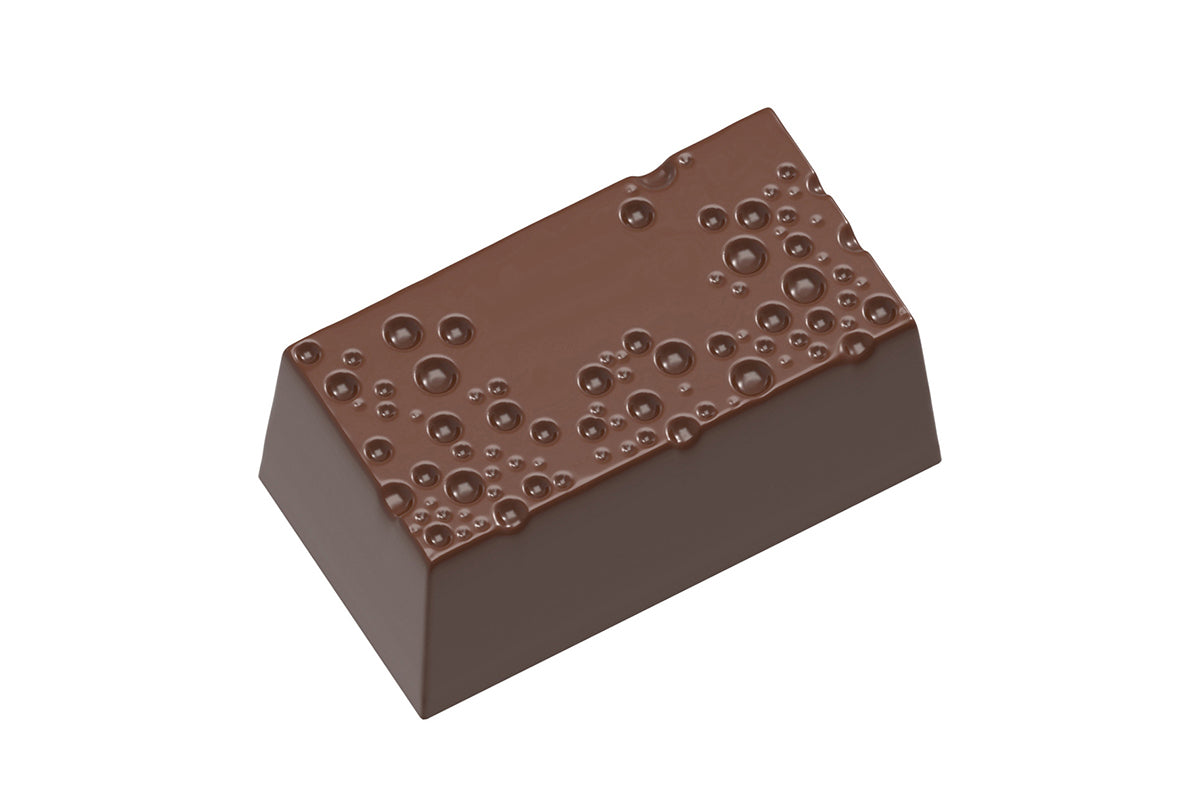 CW12097 - Chocolate World - Block With Bubbles Polycarbonate Mould